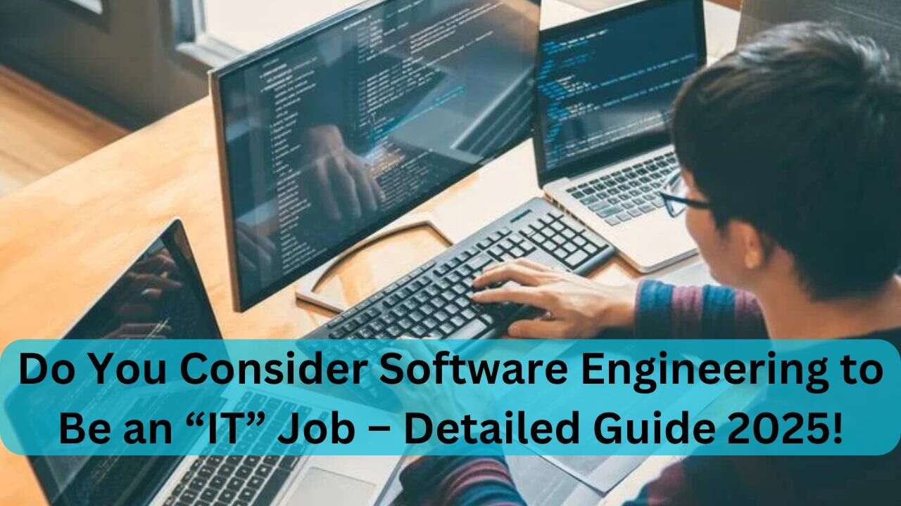 Do You Consider Software Engineering to Be an “IT” Job